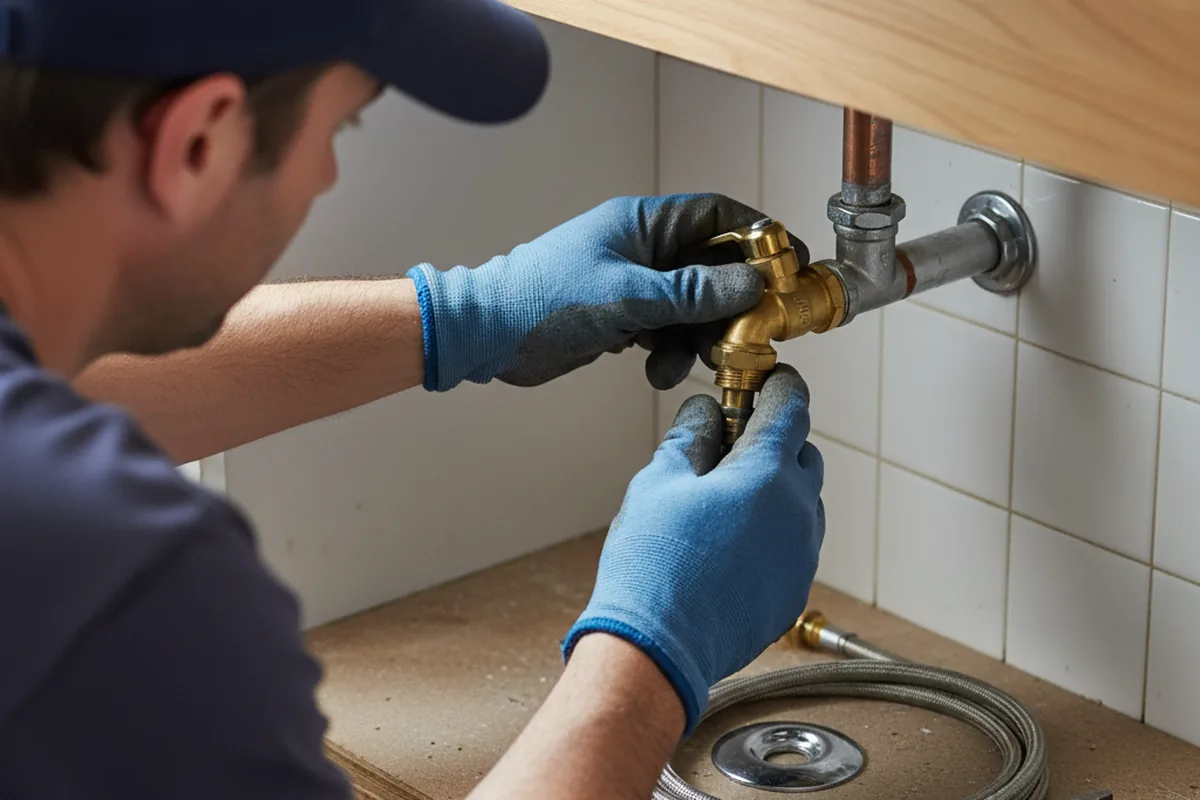 Shutoff valve and fitting work during Well Pump Repair in Bettendorf